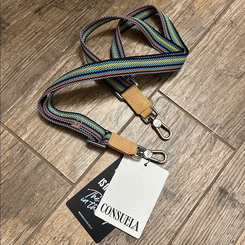 Consuela slim crossbody Strap black NWT